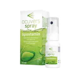 OCUVERS spray lipostamin øyespray med euphrasia, 15 ml