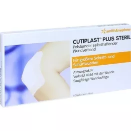 CUTIPLAST Plus steril 7,8x15 cm bandasje, 5 stk
