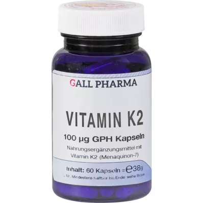 VITAMIN K2 100 µg GPH Kapsler, 60 stk