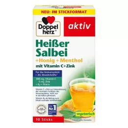 DOPPELHERZ granulat av varm salvie+honning+mentol, 10 stk