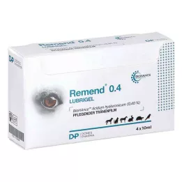 REMEND Lubrigel for hund/katt/hest, 4 x 10 ml