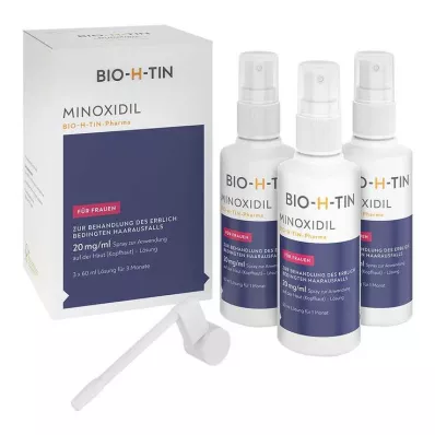 MINOXIDIL BIO-H-TIN Pharma 20 mg/ml Spray Lsg., 3X60 ml