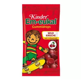 EM-EUKAL Barnas tyggegummidråper villkirsebær, 75 g