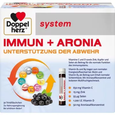 DOPPELHERZ Immun+Aronia systemampuller, 30 stk