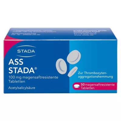 ASS STADA 100 mg enterotabletter, 50 stk