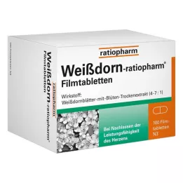 WEISSDORN-RATIOPHARM Filmdrasjerte tabletter, 100 stk