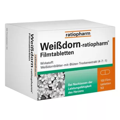 WEISSDORN-RATIOPHARM Filmdrasjerte tabletter, 100 stk