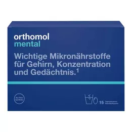 ORTHOMOL mentalt Granulat/kapsler 15 dager kombi, 1 P