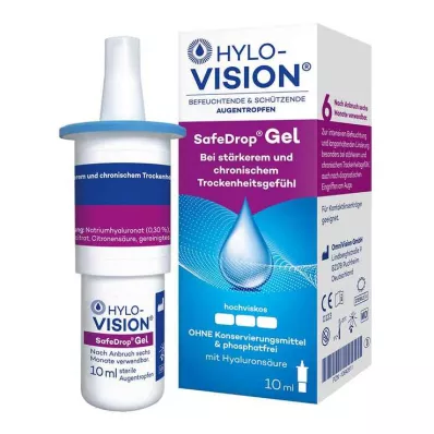 HYLO-VISION SafeDrop gel øyedråper, 10 ml HYLO-VISION SafeDrop gel øyedråper, 10 ml