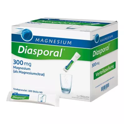 Magnesium Diasporal 300 mg drikkegranulat, 100 stk Magnesium Diasporal 300 mg drikkegranulat, 100 stk