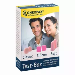 OHROPAX Testboks 3 typer ørepropper, 3 x 2 stk