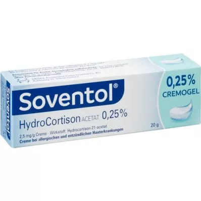 SOVENTOL Hydrokortisonacetat 0,25% krem, 20 g