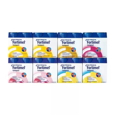 FORTIMEL Compact 2.4 Blandet kartong 8X4X125 ml FORTIMEL Compact 2.4 Blandet kartong 8X4X125 ml