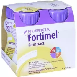 FORTIMEL Compact 2.4 Banansmak, 4X125 ml