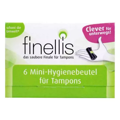 Finellis mini hygieneposer for tamponger på farten (6 stk) Finellis mini hygieneposer for tamponger på farten (6 stk)