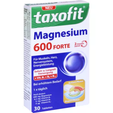 TAXOFIT Magnesium 600 FORTE Depottabletter, 30 stk