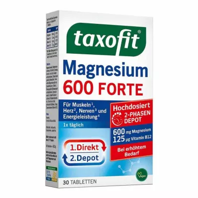 Taxofit Magnesium 600 Forte Depot tabletter, 30 stk Taxofit Magnesium 600 Forte Depot tabletter, 30 stk