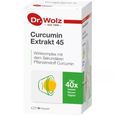 CURCUMIN EXTRAKT 45 Dr. Wolz-kapsler, 90 stk