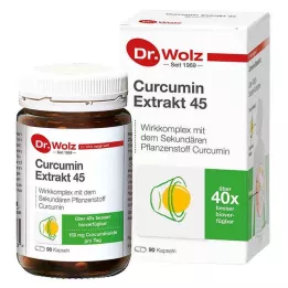 CURCUMIN EXTRAKT 45 Dr. Wolz-kapsler, 90 stk