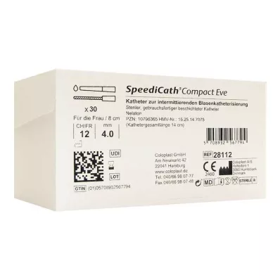Speedicath Compact Eve Catheter CH 12, 30 stk Speedicath Compact Eve Catheter CH 12, 30 stk