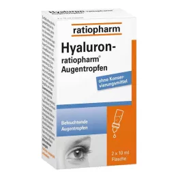 HYALURON-RATIOPHARM Øyedråper, 2X10 ml