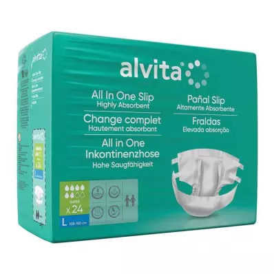 ALVITA Alt-i-ett-inkontinensbukse super large day, 24 stk ALVITA Alt-i-ett-inkontinensbukse super large day, 24 stk