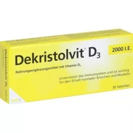DEKRISTOLVIT D3 2 000 IE tabletter, 30 stk