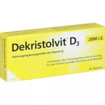DEKRISTOLVIT D3 2 000 IE tabletter, 30 stk