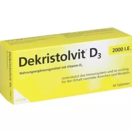 DEKRISTOLVIT D3 2 000 IE tabletter, 60 stk