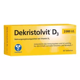 DEKRISTOLVIT D3 2 000 IE tabletter, 60 stk