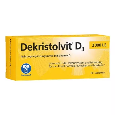 DEKRISTOLVIT D3 2 000 IE tabletter, 60 stk DEKRISTOLVIT D3 2 000 IE tabletter, 60 stk