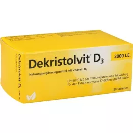 DEKRISTOLVIT D3 2 000 IE tabletter, 120 stk