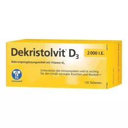DEKRISTOLVIT D3 2 000 IE tabletter, 120 stk
