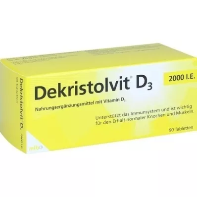 DEKRISTOLVIT D3 2 000 IE tabletter, 90 stk