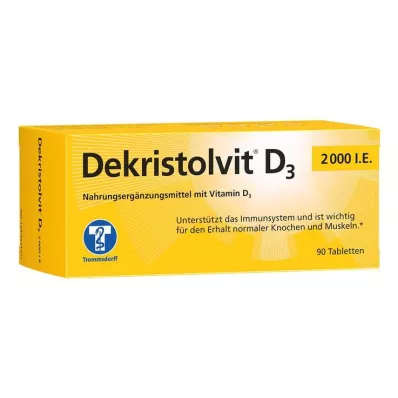 DEKRISTOLVIT D3 2 000 IE tabletter, 90 stk DEKRISTOLVIT D3 2 000 IE tabletter, 90 stk
