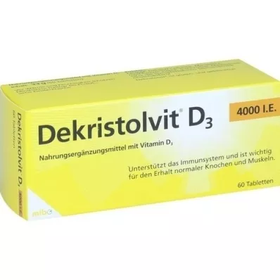 DEKRISTOLVIT D3 4 000 IE tabletter, 60 stk