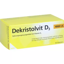 DEKRISTOLVIT D3 4 000 IE tabletter, 90 stk