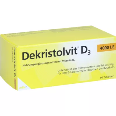 DEKRISTOLVIT D3 4 000 IE tabletter, 90 stk