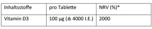 Instructions for use for Dekristolvit D3 4000 IE tabletter, 90 stk - 3