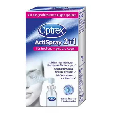 OPTREX ActiSpray 2in1 f.tørre+irriterte øyne, 10 ml