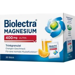 BIOLECTRA Magnesium 400 mg ultra Trinkgran.Orange, 20 stk