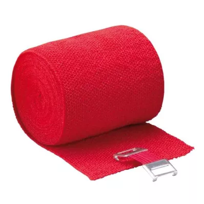 HÖGA-LASTIC Color Ideal Bandage 8 cmx5 m rød cello, 1 stk