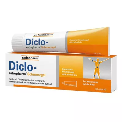 Diclo ratiopharm smertegelé - med diklofenak, 150 g