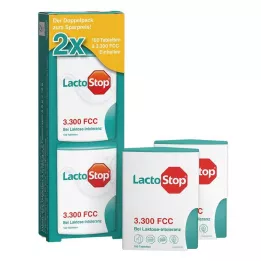 LACTOSTOP 3 300 FCC Tablets Click Dispenser Dop.Pa., 2X100 stk