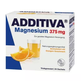 ADDITIVA Magnesium 375 mg Sachets Orange, 20 stk