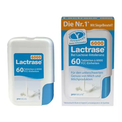 LACTRASE 6 000 FCC Tabletter i klikkdispenser, 60 stk
