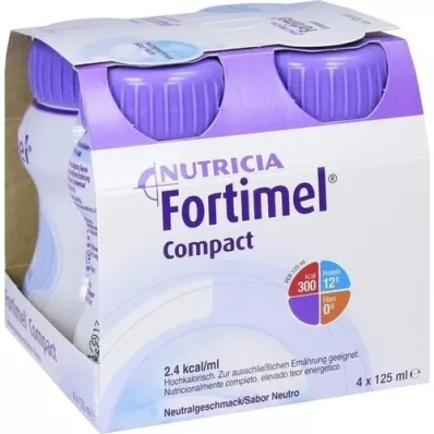 FORTIMEL Kompakt 2,4 nøytral, 4X125 ml