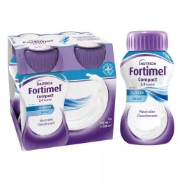 FORTIMEL Kompakt 2,4 nøytral, 4X125 ml