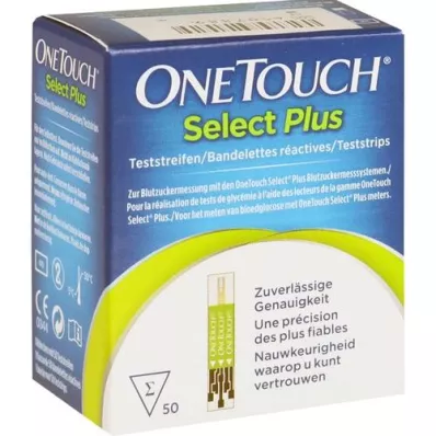ONE TOUCH Select Plus blodsukkerstrimler, 50 stk