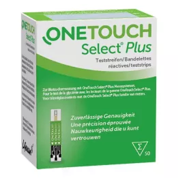 ONE TOUCH Select Plus blodsukkerstrimler, 50 stk